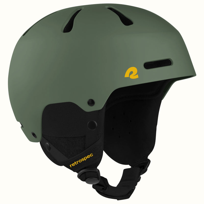 Retrospec Comstock Ski & Snowboard Helmet | Color: Matte Forest
