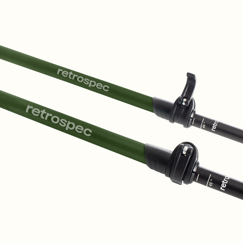 Solstice Trekking Poles - Aluminum, Foam Handle | Matte Forest Foam 