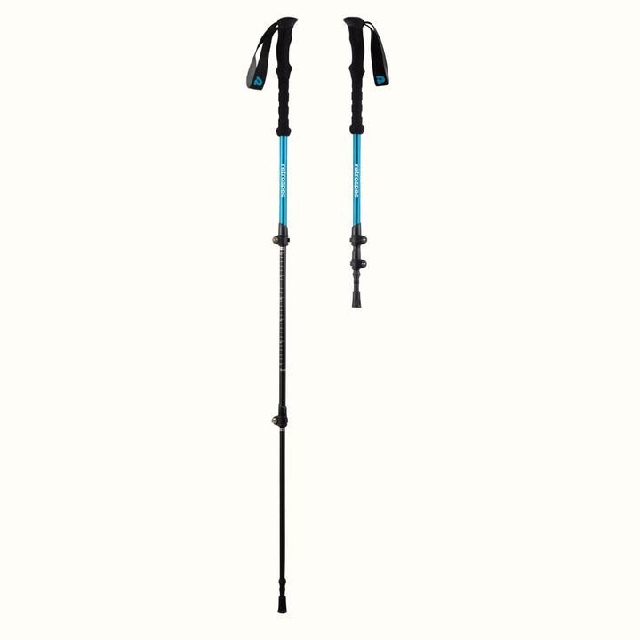 Solstice Trekking Poles - Aluminum, Foam Handle | Polar Blue Foam