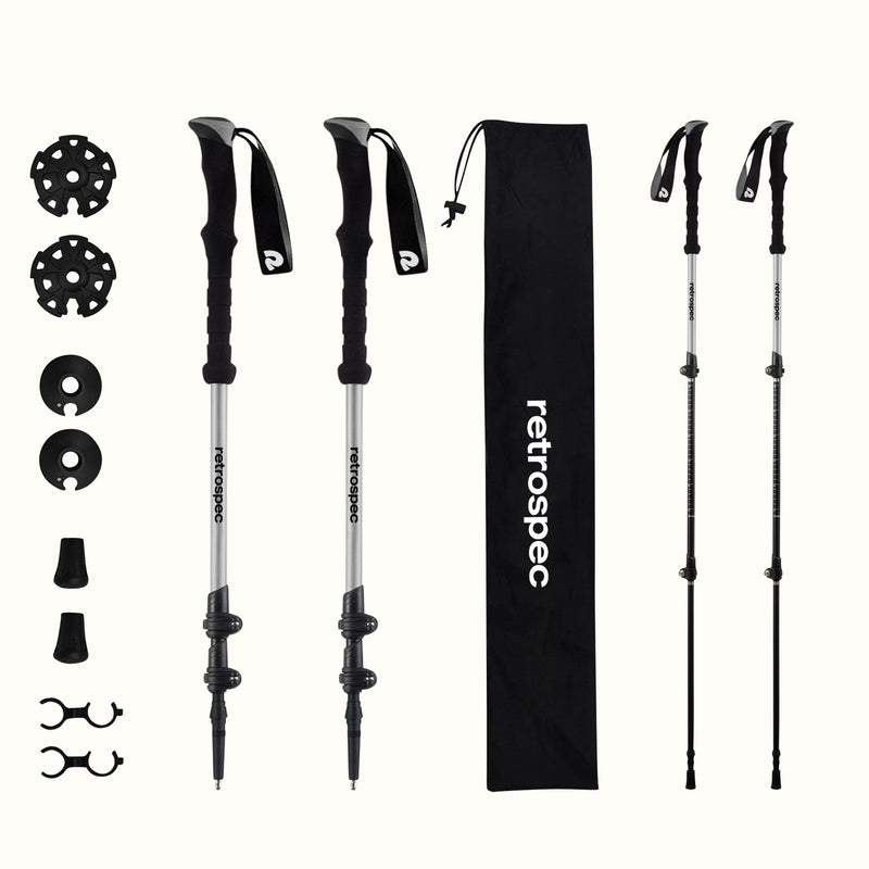 Solstice Trekking Poles - Aluminum, Foam Handle | Slate Foam 