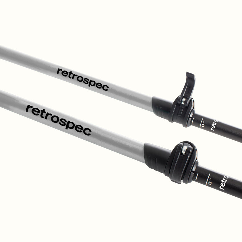 Solstice Trekking Poles - Aluminum, Foam Handle | Slate Foam 