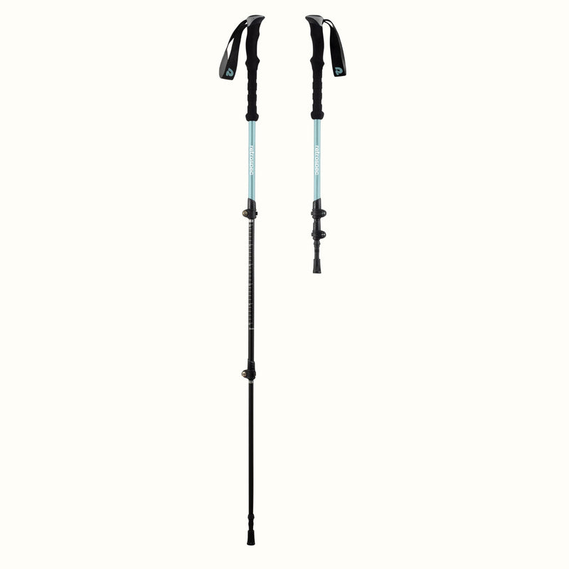 Solstice Trekking Poles - Aluminum, Foam Handle | Winter Mint Foam