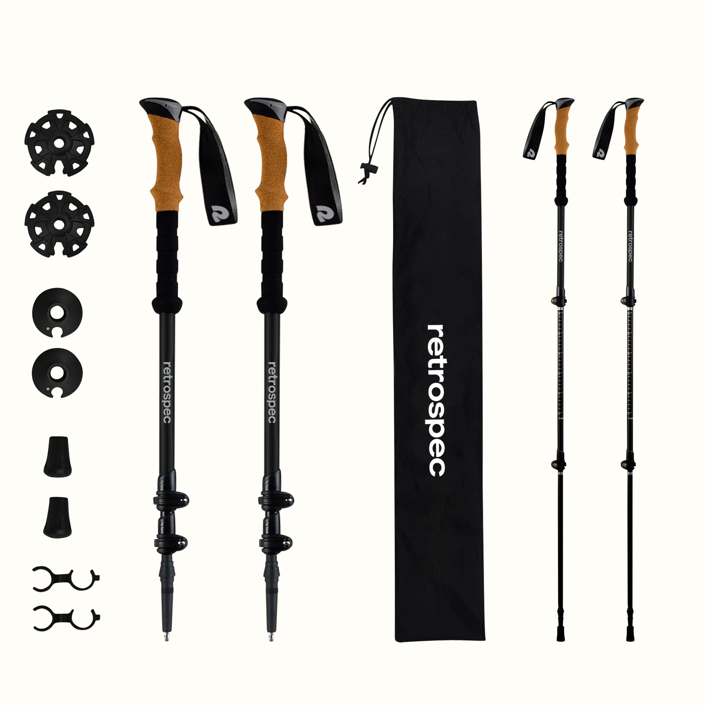 Retrospec Solstice Aluminum Hiking Poles Color Winter Mint