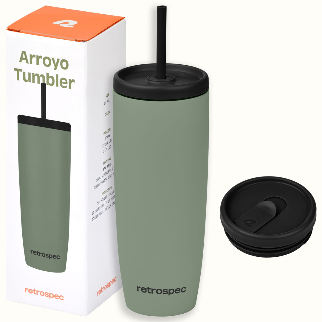 Arroyo Stainless Steel Tumbler | Matte Pistachio 24oz