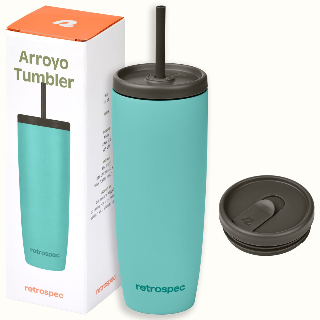 Arroyo Stainless Steel Tumbler | Matte Blue Ridge 24oz