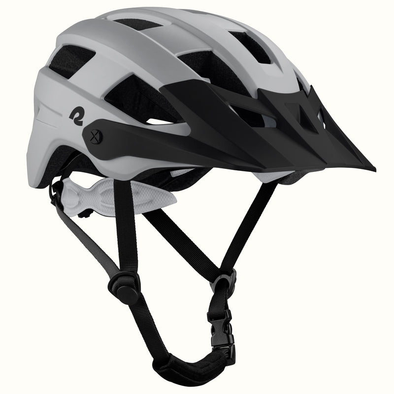 Rowan Mountain Bike Helmet | Matte Stone and Black