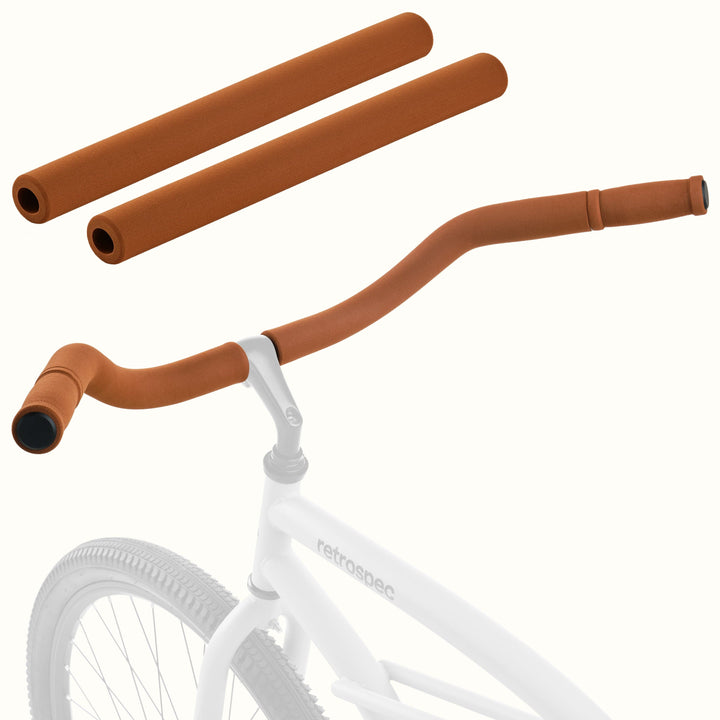 Chatham Cruiser Handlebar Foam Pads with Grips | Brown