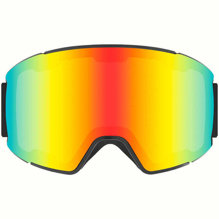 Zenith Ski & Snowboard Goggles | Matte Black and Kaleido 