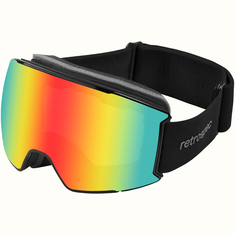 Zenith Ski & Snowboard Goggles | Matte Black and Kaleido 