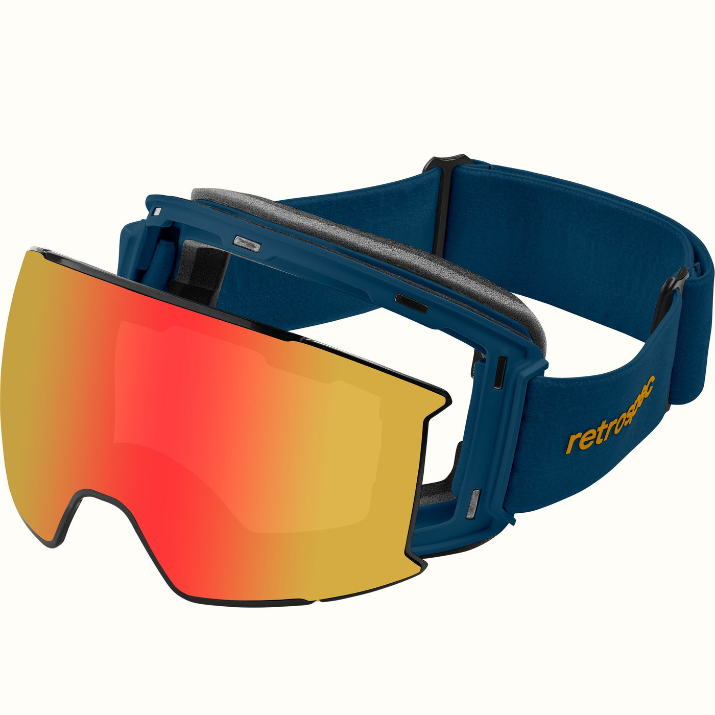 Zenith Ski & Snowboard Goggles | Matte Navy and Heliodor 