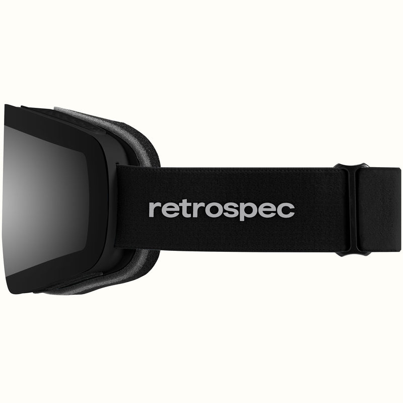 Flume Ski & Snowboard Goggles | Matte Black and Mirror Polarized