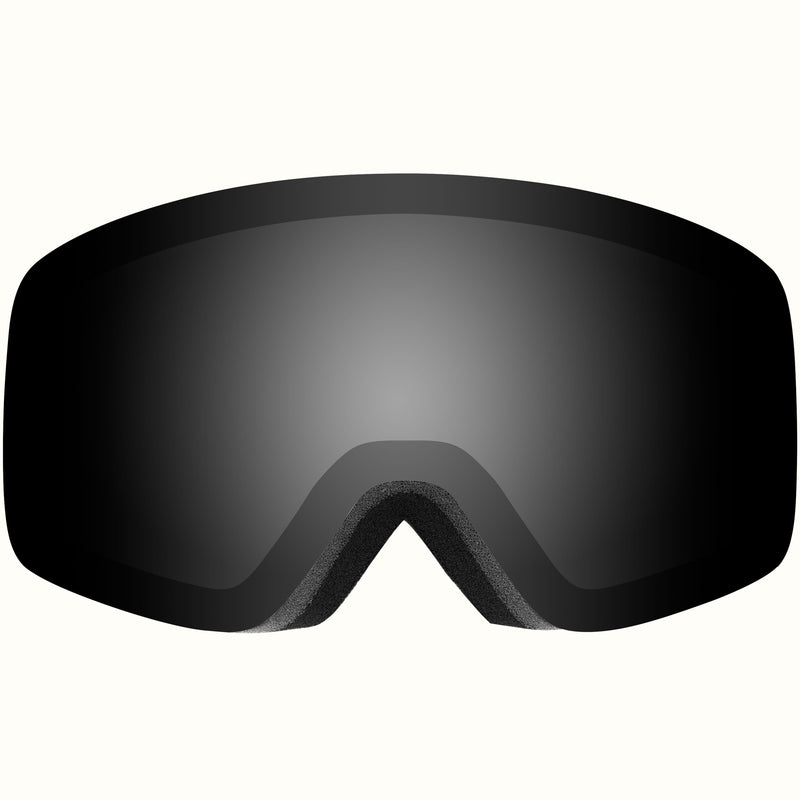 Flume Ski & Snowboard Goggles | Matte Black and Mirror Polarized