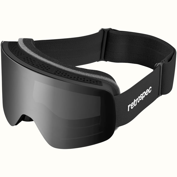 Flume Ski & Snowboard Goggles | Matte Black and Mirror Polarized