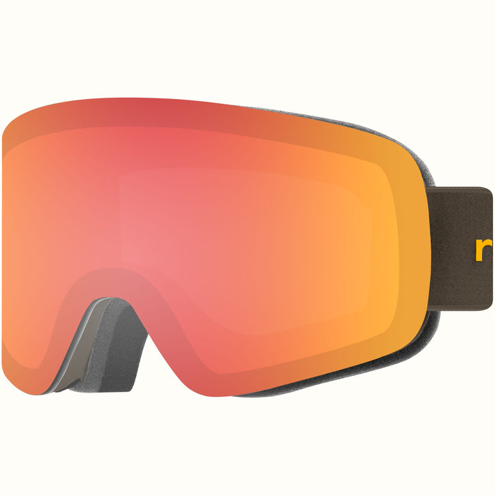 Flume Ski & Snowboard Goggles | Matte Basalt and Jasper