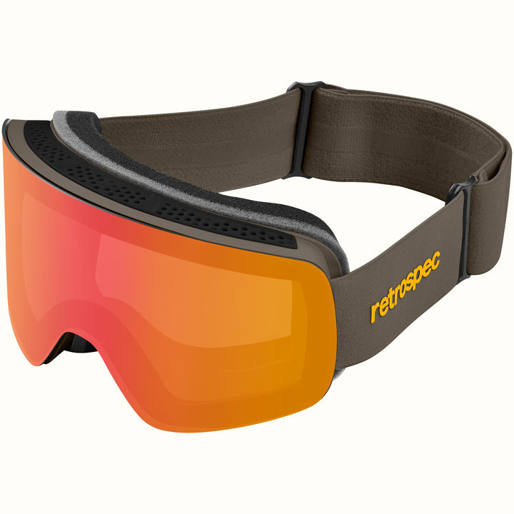 Flume Ski & Snowboard Goggles | Matte Basalt and Jasper