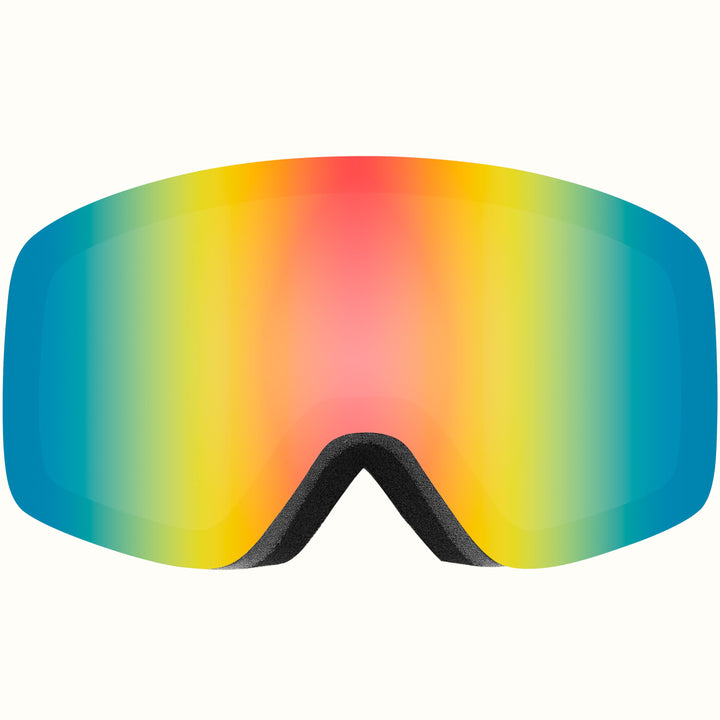 Flume Ski & Snowboard Goggles | Matte Black and Kaleido