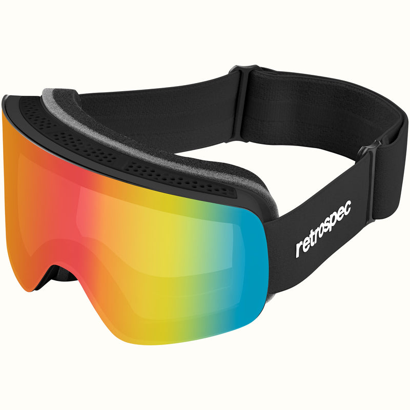 Flume Ski & Snowboard Goggles | Matte Black and Kaleido