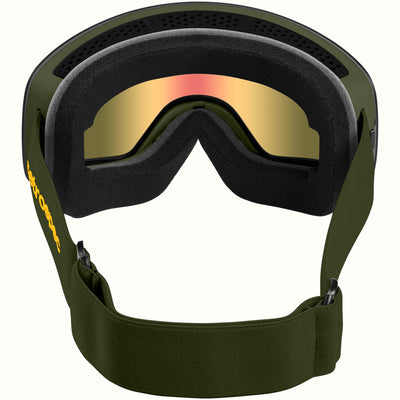 Flume Ski & Snowboard Goggles | Matte Forest and Heliodor