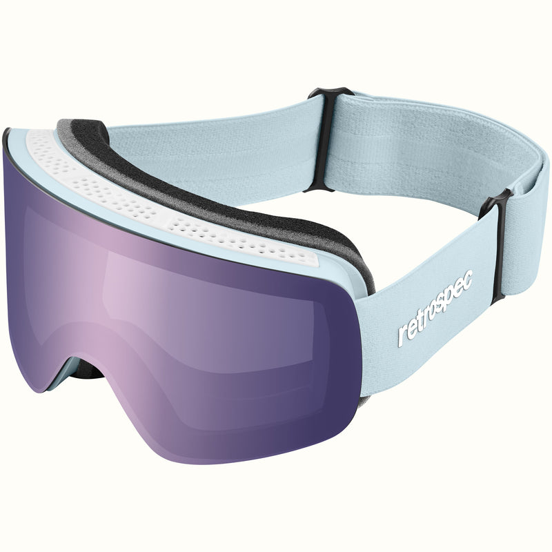 Flume Ski & Snowboard Goggles | Matte Ice and Bismuth