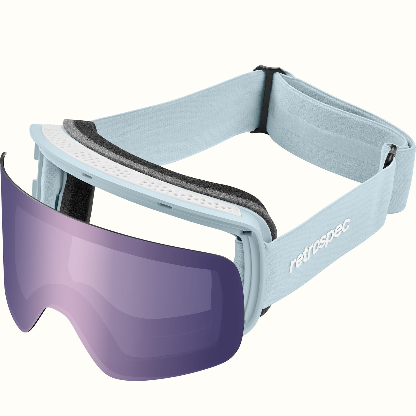 Flume Ski & Snowboard Goggles | Matte Ice and Bismuth