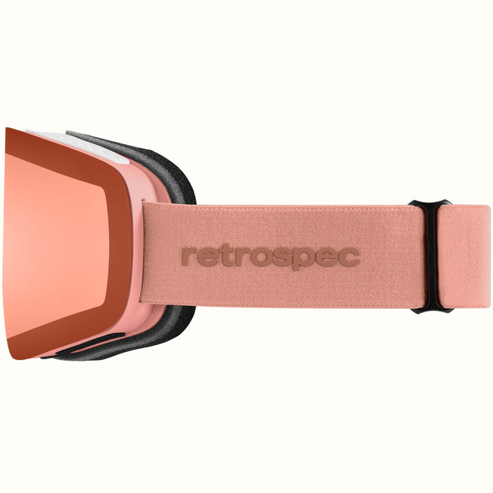 Flume Ski & Snowboard Goggles | Matte Peach and Rose Quartz