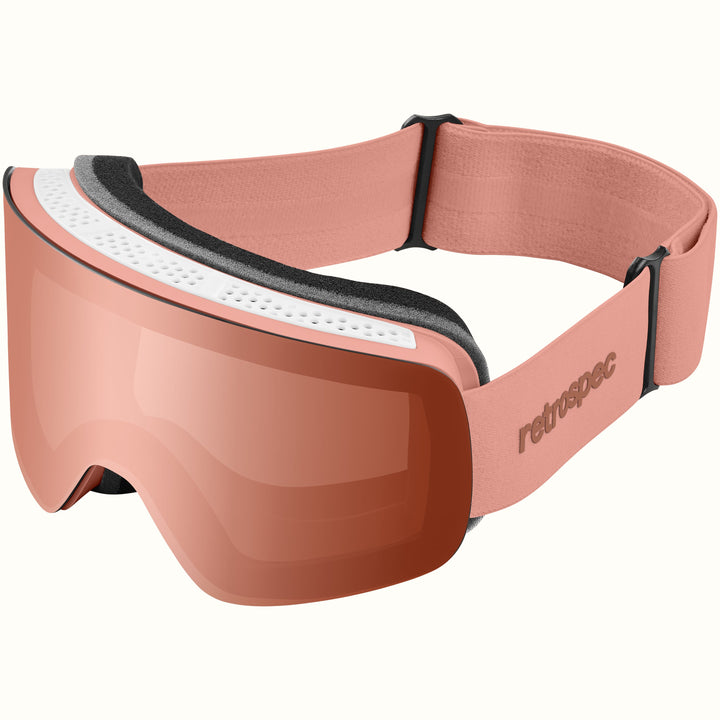 Flume Ski & Snowboard Goggles | Matte Peach and Rose Quartz