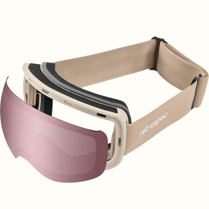 Traverse Plus Ski & Snowboard Goggles | Matte Abalone and Pearl