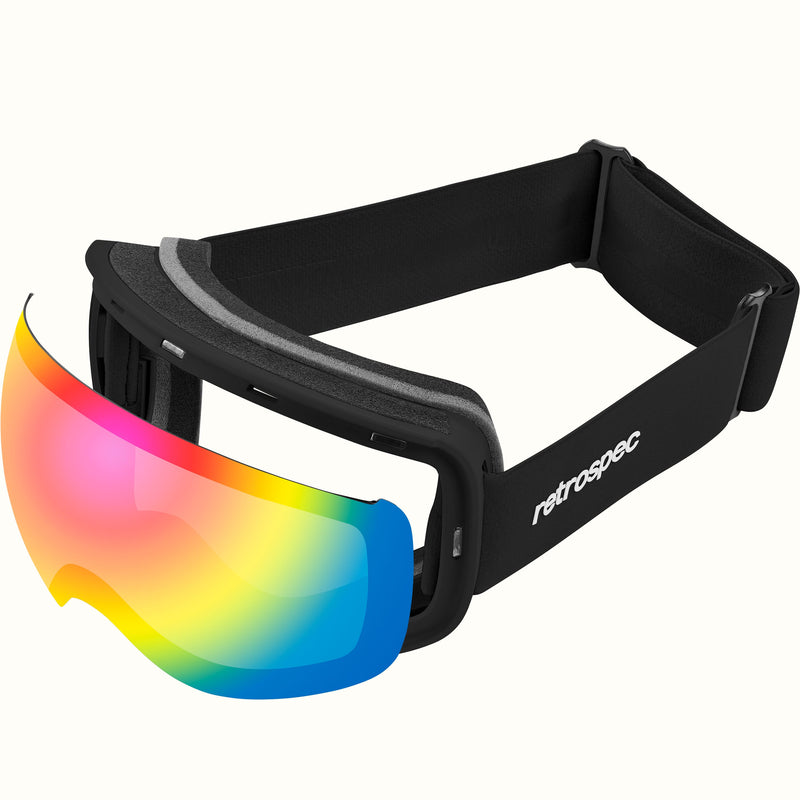 Traverse Plus Ski & Snowboard Goggles | Matte Black and Kaleido