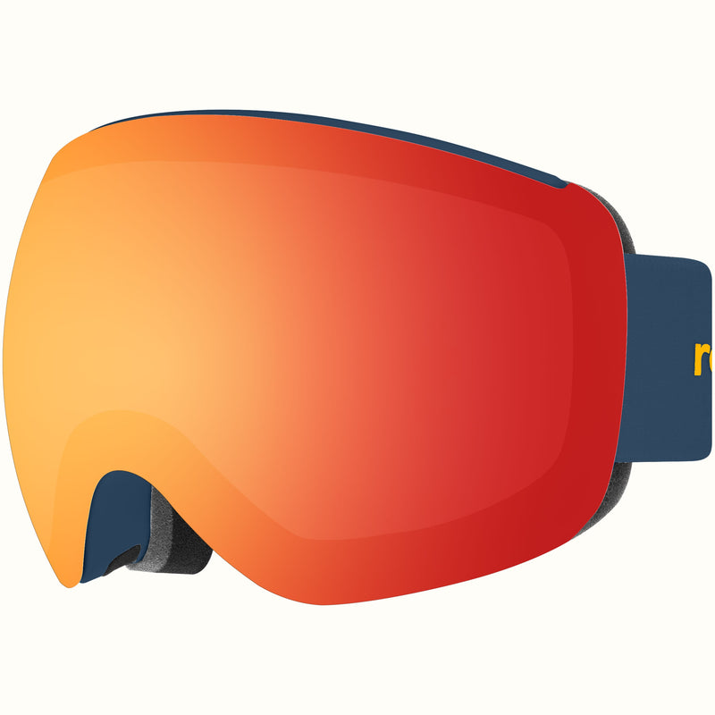 Traverse Plus Ski & Snowboard Goggles | Matte Navy and Jasper