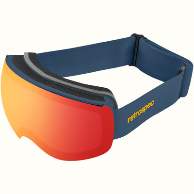 Traverse Plus Ski & Snowboard Goggles | Matte Navy and Jasper