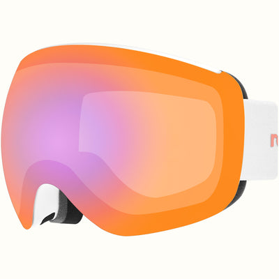 Traverse Plus Ski & Snowboard Goggles | Matte White and Opal