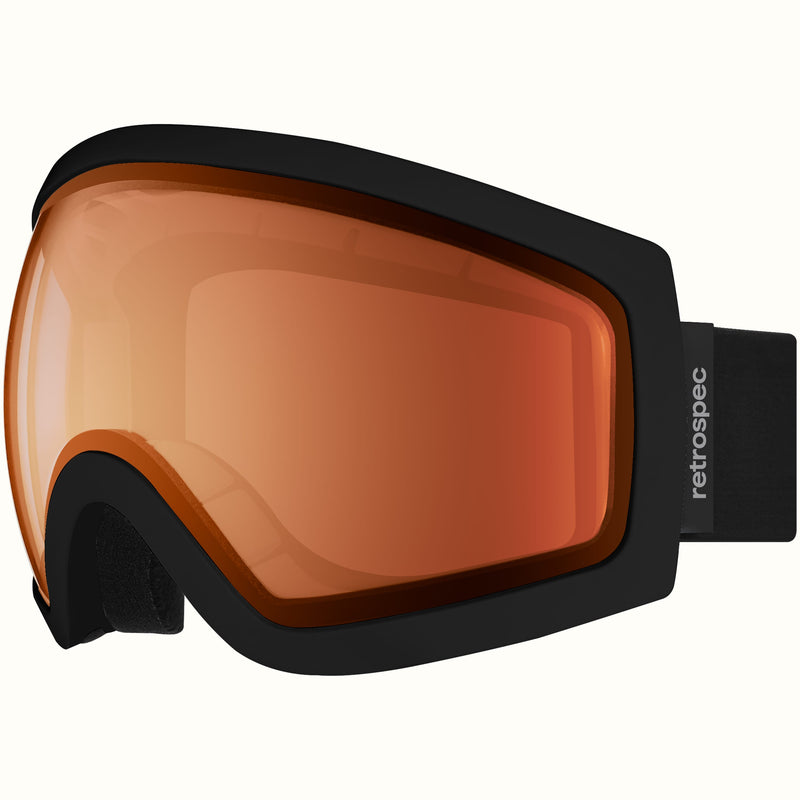 Traverse Ski & Snowboard Goggles | Matte Black and Citrine