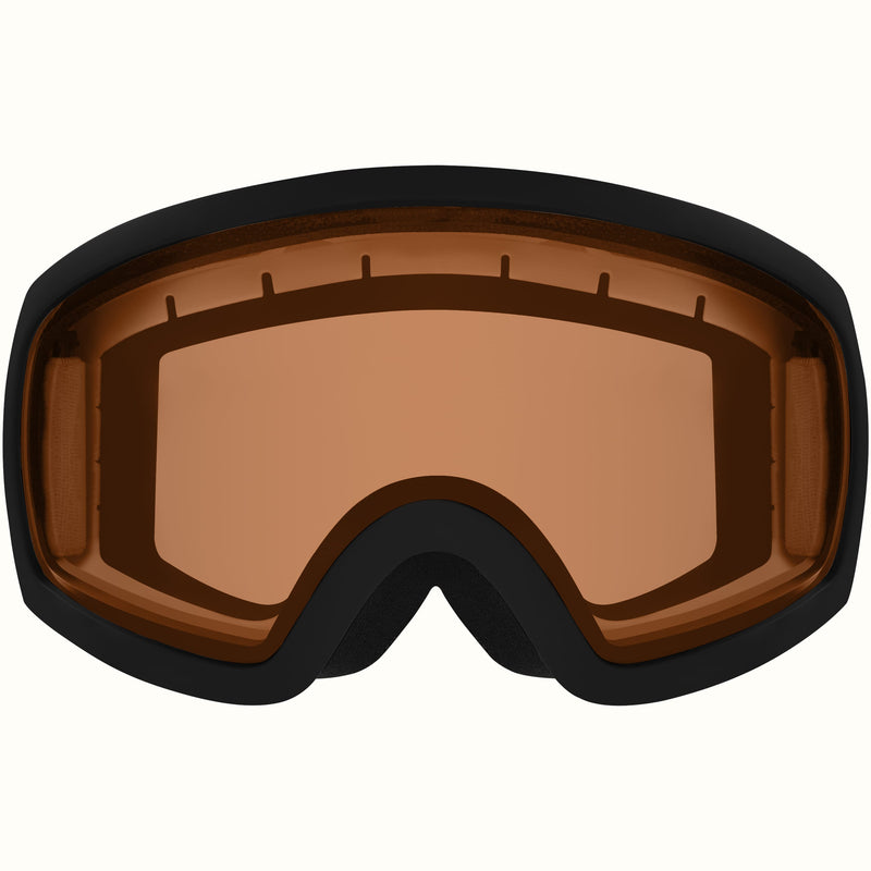 Traverse Ski & Snowboard Goggles | Matte Black and Citrine