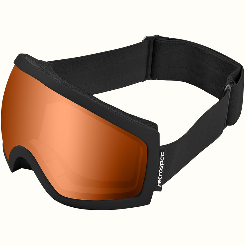 Traverse Ski & Snowboard Goggles | Matte Black and Citrine