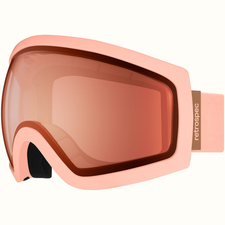 Traverse Ski & Snowboard Goggles | Matte Blush and Rose Quartz