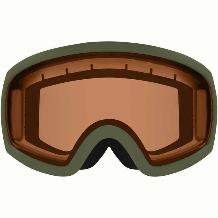 Traverse Ski & Snowboard Goggles | Matte Forest and Citrine