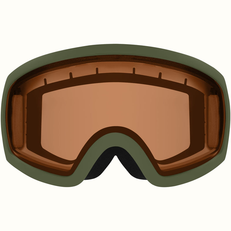 Traverse Ski & Snowboard Goggles | Matte Forest and Citrine