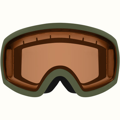 Traverse Ski & Snowboard Goggles | Matte Forest and Citrine