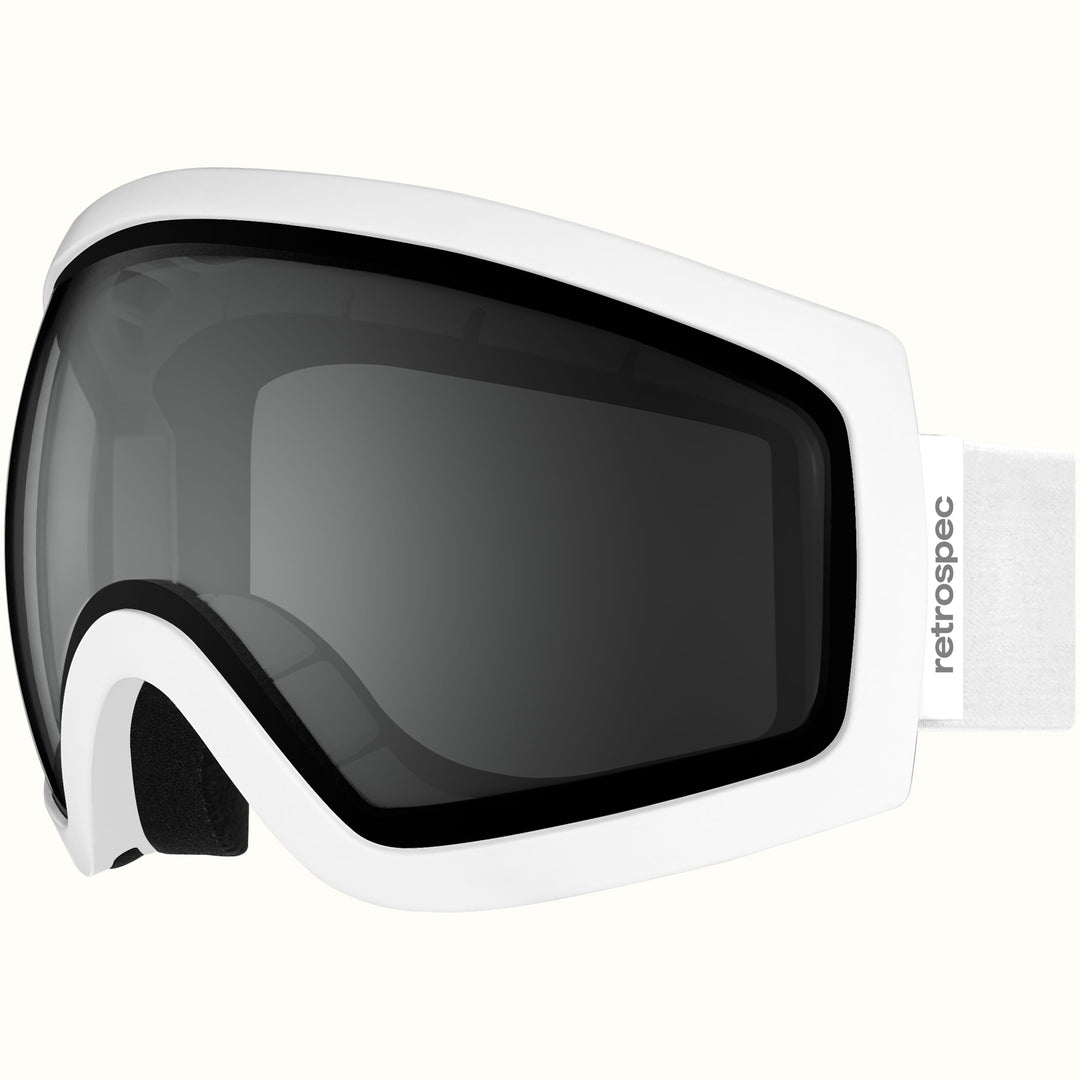 Traverse Ski & Snowboard Goggles | Matte White and Stone