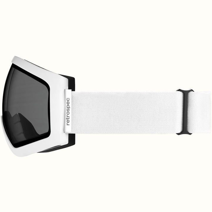 Traverse Ski & Snowboard Goggles | Matte White and Stone