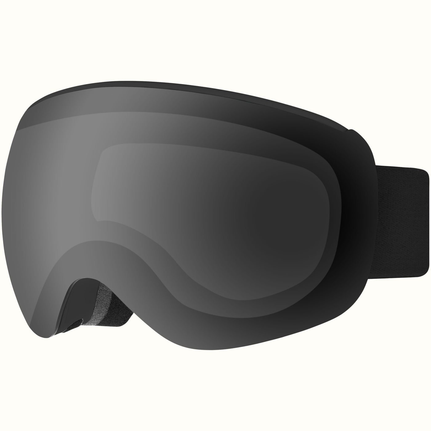 Dipper Plus Kids' Ski & Snowboard Goggles | Matte Black and Mirror Polarized