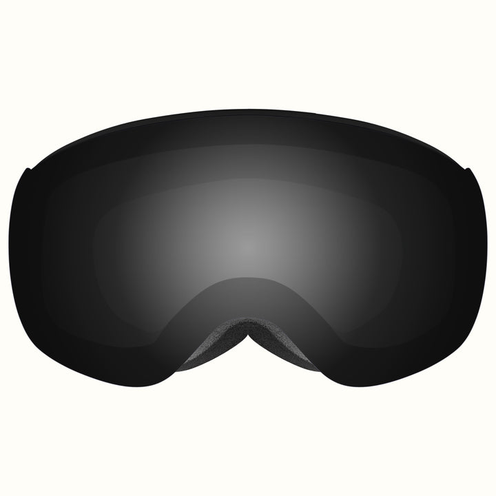 Dipper Plus Kids' Ski & Snowboard Goggles | Matte Black and Mirror Polarized