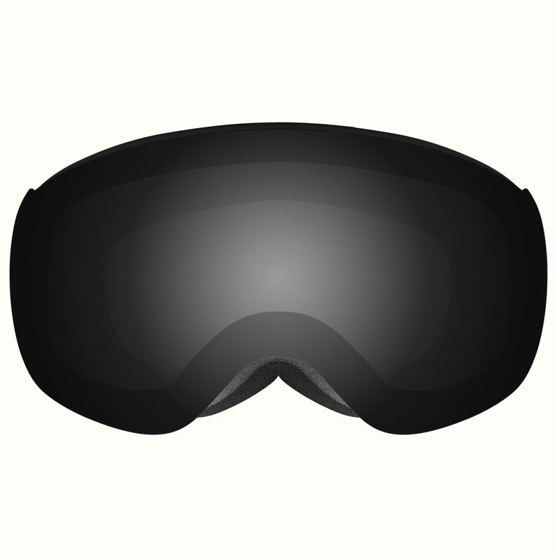 Dipper Plus Kids' Ski & Snowboard Goggles | Matte Black and Mirror Polarized