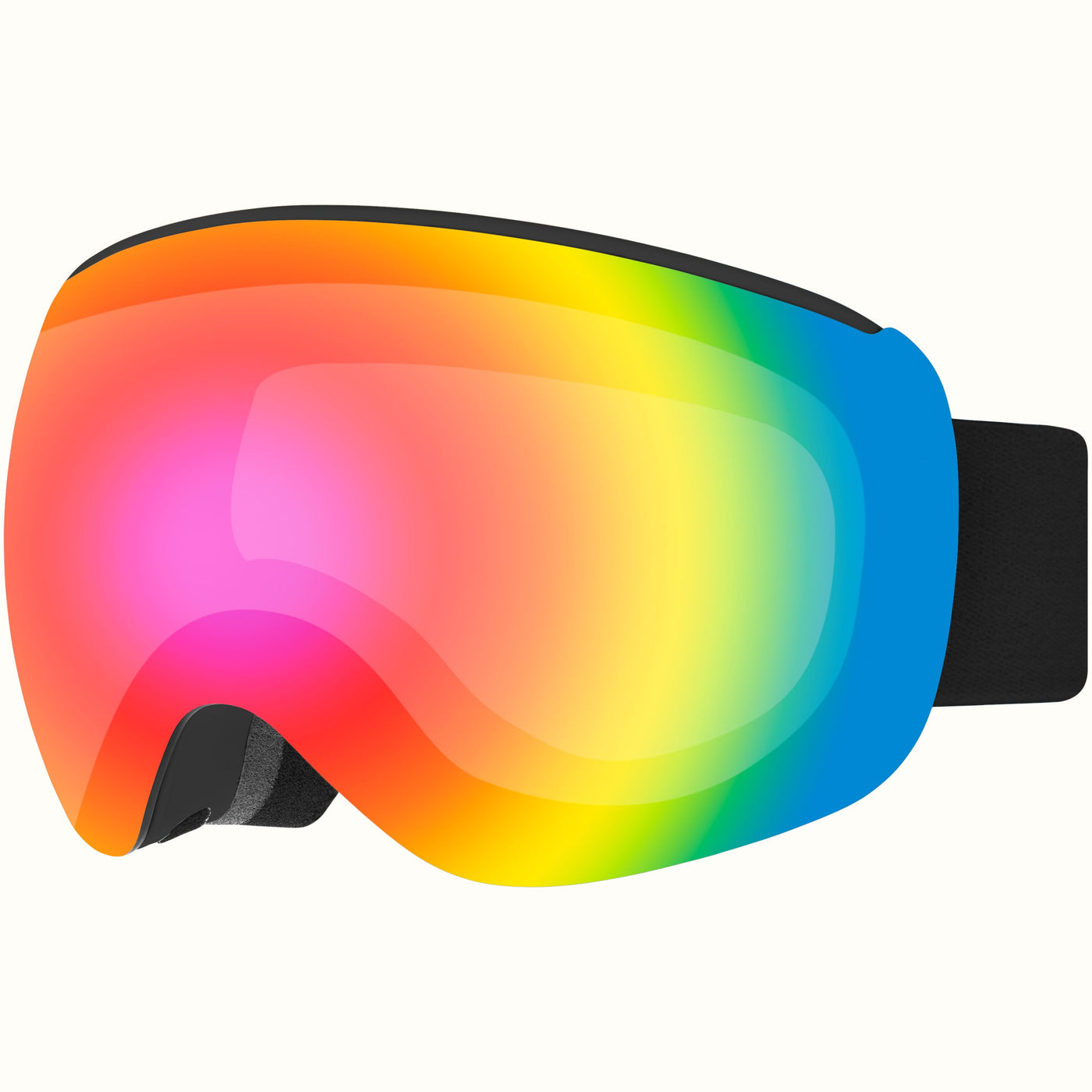 Dipper Plus Kids' Ski & Snowboard Goggles | Matte Black and Kaleido