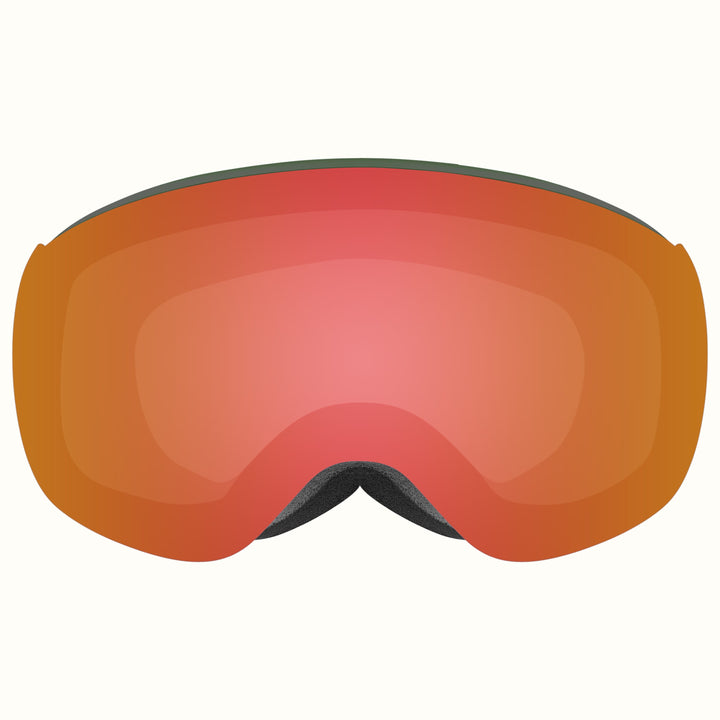 Dipper Plus Kids' Ski & Snowboard Goggles | Matte Forest and Jasper