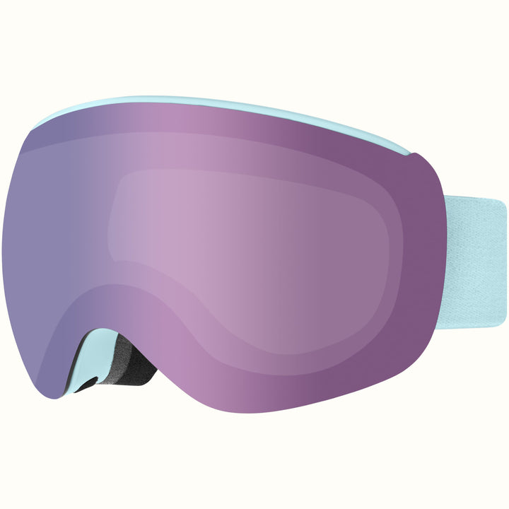 Dipper Plus Kids' Ski & Snowboard Goggles | Matte Ice and Bismuth