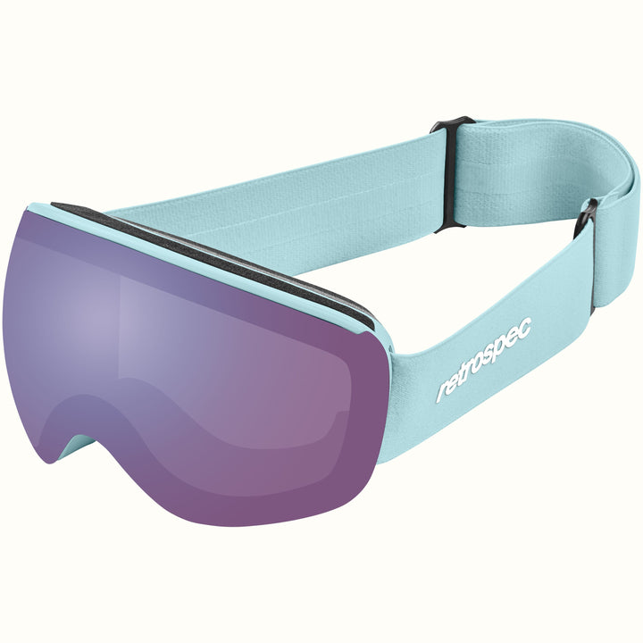 Dipper Plus Kids' Ski & Snowboard Goggles | Matte Ice and Bismuth