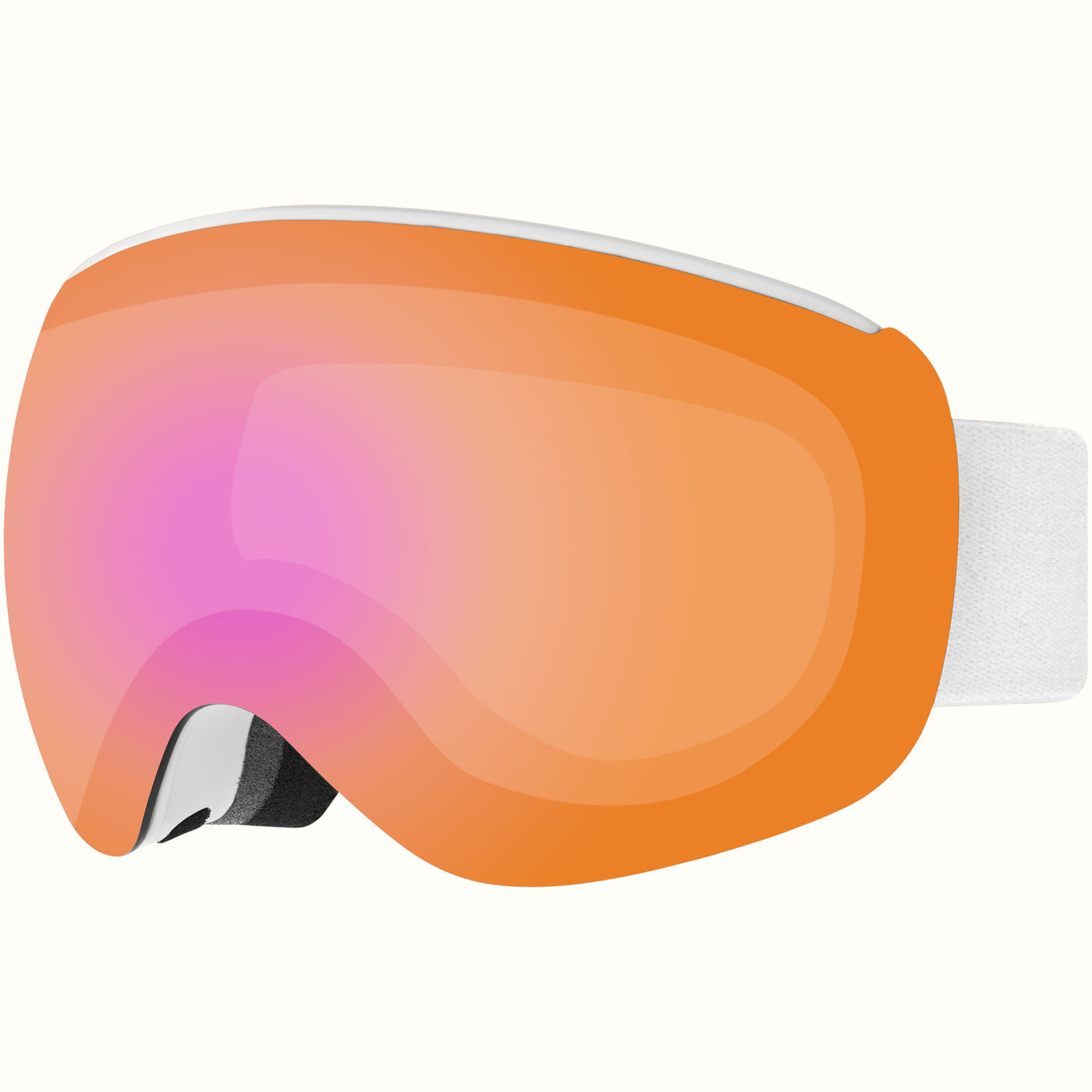 Dipper Plus Kids' Ski & Snowboard Goggles | Matte White and Opal