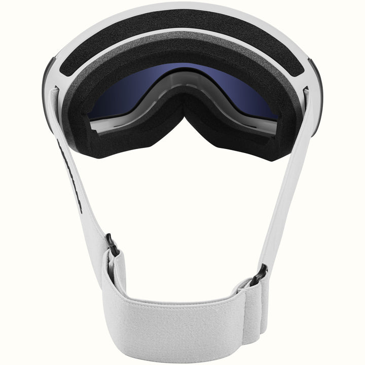 Dipper Plus Kids' Ski & Snowboard Goggles | Matte White and Sapphire