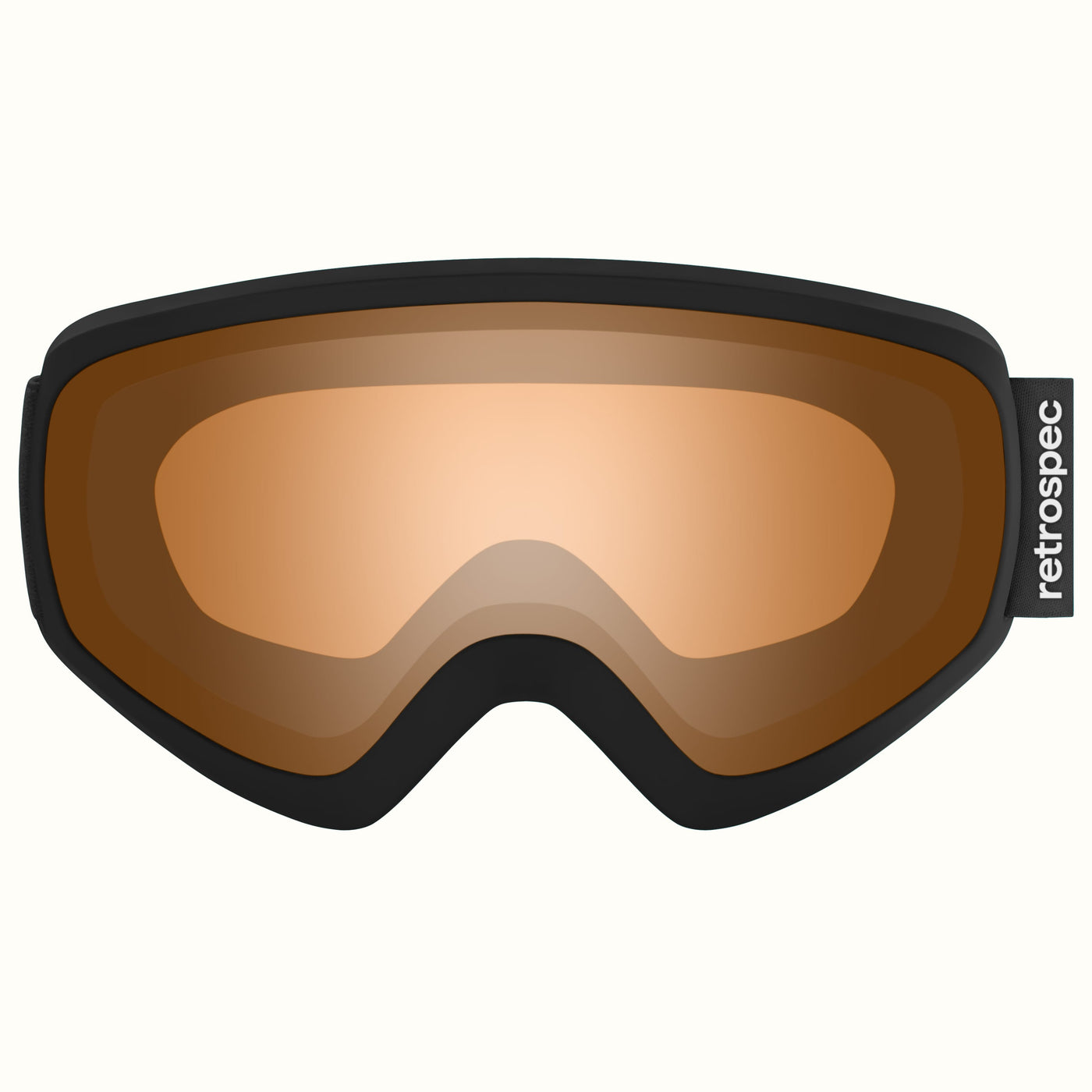 Dipper Kids' Ski & Snowboard Goggles | Matte Black and Citrine